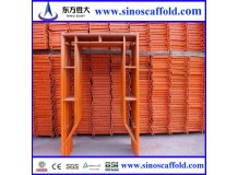 Hot dip galvanized scaffolding frame system