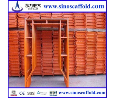 Hot dip galvanized scaffolding frame system