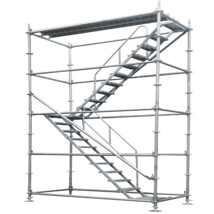 Cuplock scaffolding system hot-dip galvanized for Dominican Republic coastal resort construction project
