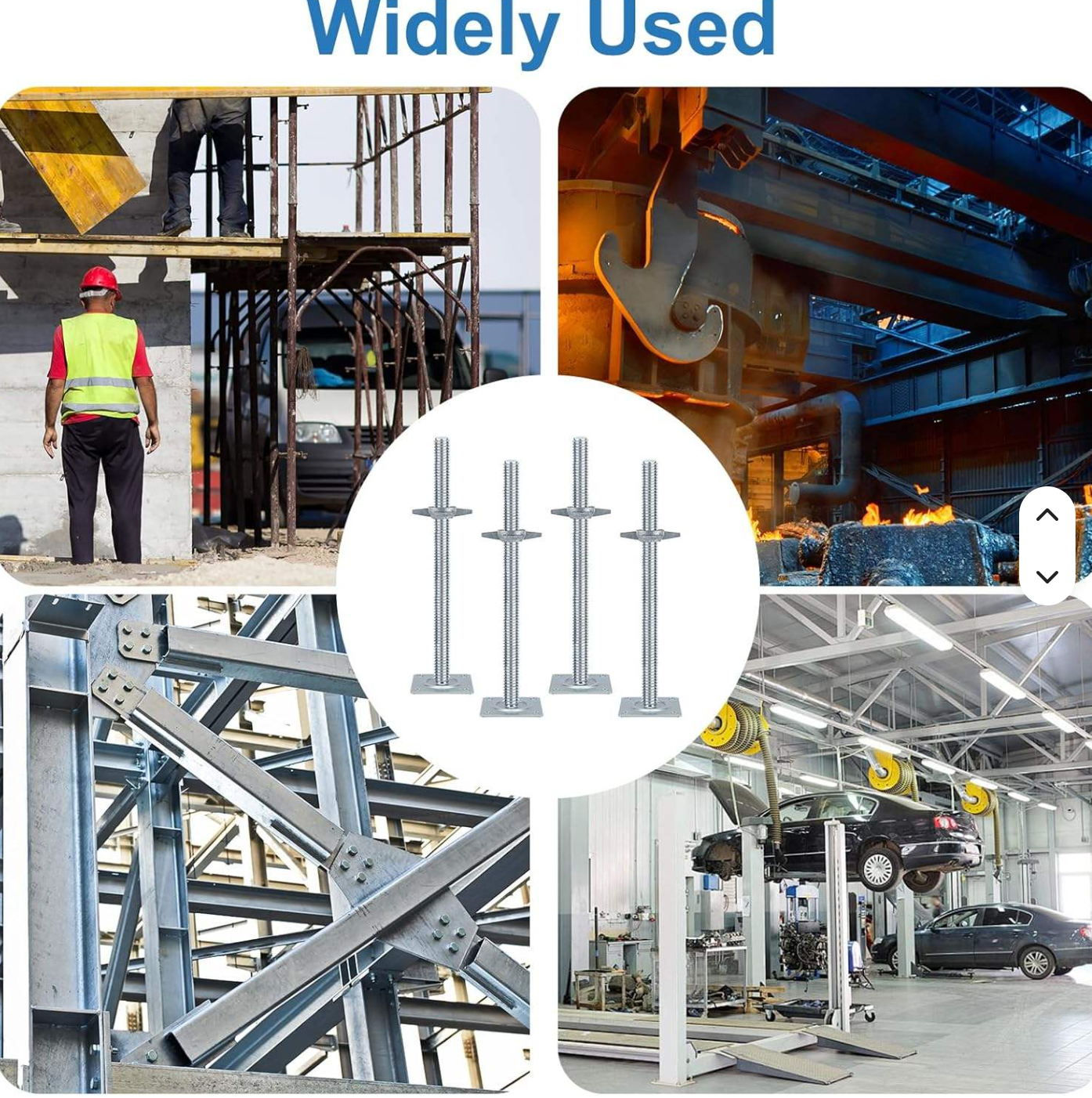 Screw jacks used in industrial and construction applications
