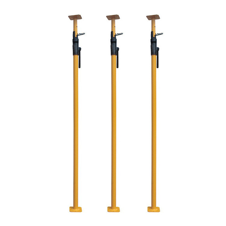 Adjustable steel props for formwork support