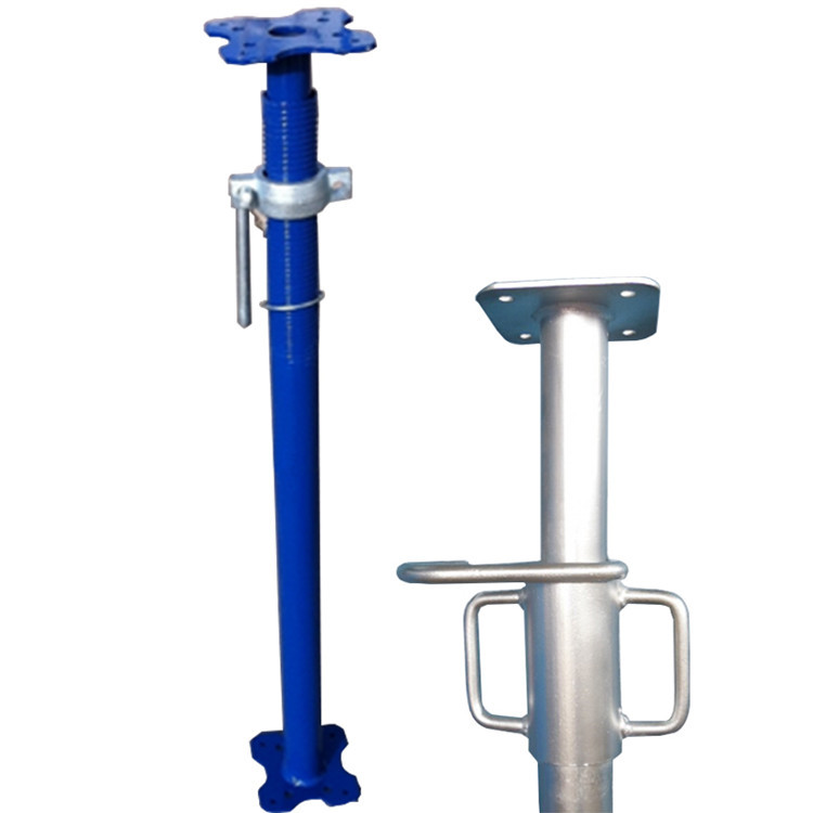 Galvanized steel prop for formwork support