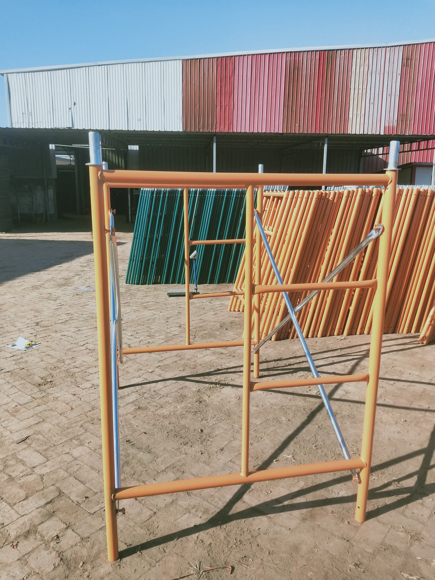 H Frame Scaffolding On Site